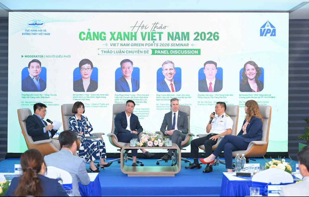 Chuyên gia ESG Thẩm định và xác minh trưởng Khí Nhà Kính Phạm Hoài Trung đóng góp tham luận trong Seminar Việt Nam Green Port 2026.